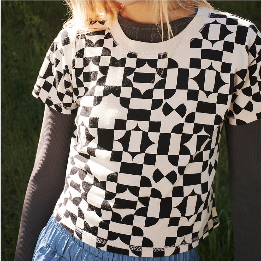 FP Movement by Free People Blessed Printed Tee, XS
